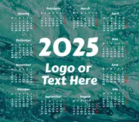 Marble Rectangle Mouse Pad Calendar