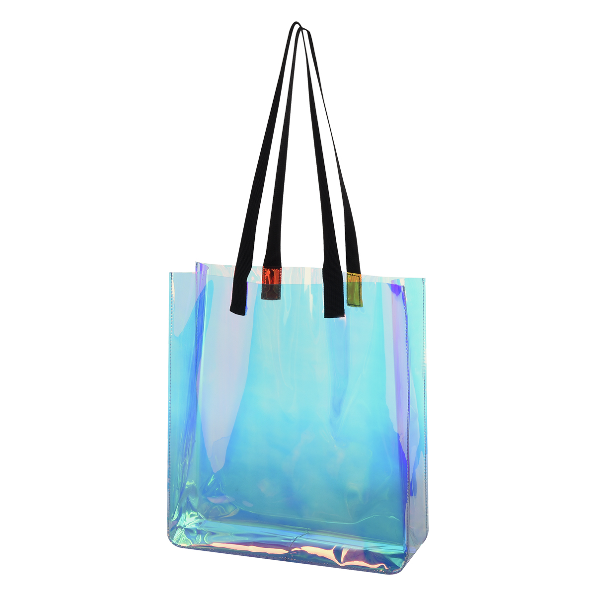 Iridescent Tote Bag - PVC - 2 Sizes Available from Apollo Box